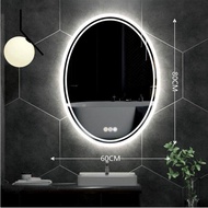 Bathroom Smart Mirror Illuminated Mirror Touch LED Mirror Illuminated Elliptical Mirror Defogging Ho