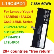 7.68V 60Wh L19C4PD1 For Lenovo Yoga 6 13ARE05 13ALC6,C640-13IML LTE Series L19D4PD1 L19L4PD1 L19M4PD