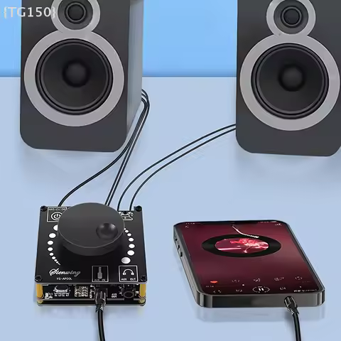【F2-TG150】1 Set Stereo 3.5MM AUX USB APP DC12V-24V YS-AP50L Bluetooth-compatible 5.0 50W+50W Power D