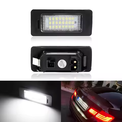 2pcs led License Plate Light Canbus Number Lamp For BMW E92 E93 F30 F31 F45 E39 E60 F11 E70 X5 E84 X