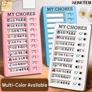 BEBETEB Daily Planner Memo, Plastic Detachable My Chores Checklist,  Self-discipline My Chores Reusa
