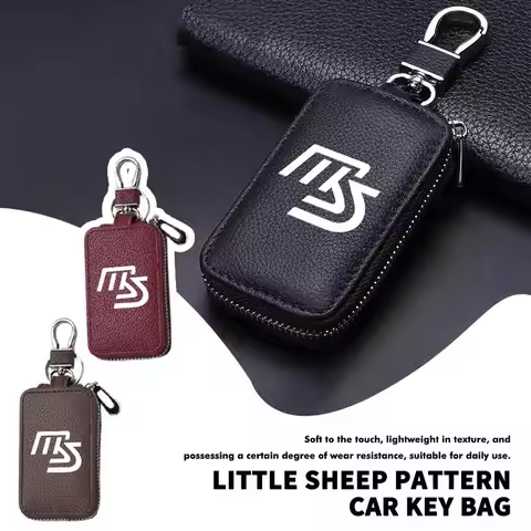 Car Key Protector Bag Key Holder Mini Auto Key Case Wallet Zipper Bag Keychain For Mazda 2 3 5 M5 Ms