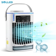 Mini Air Conditioner Portable Air Conditioner With 500ml Top Water Tank Adjustable 3 Modes LED Night Light Cooling Fan