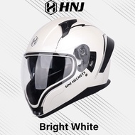 HNJ Full Face Motorcycle Helmet Double Visor Safety ABS Material (55-62CM) 100% Original Waterproof