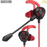 GESH1VX65 Wired Earphones, Professional With Mic Gaming Earphones,  Universal Multifunctional Durabl