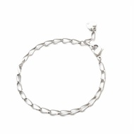 ete BLESS Bracelet Silver heart Direct from Japan Secondhand