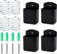 3DSKY 4Pcs Remote Holder Wall Mount, AC TV Remote Control Holder, Self Adhesive & Screws Remote Wall