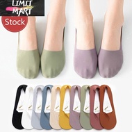 SMlegProtect [Ready Stock] 100% Pure Cotton Socks Women Spring Summer Thin Boat Socks Shallow Mouth