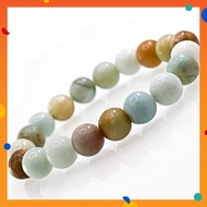 Natural Flower Amazonite Crystal Bracelet Round