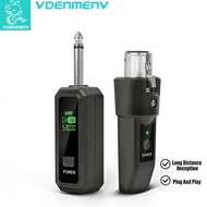 K008 2.4GHz Wireless Microphone System for Dynamic Mic Guitar PA XLR Transmitter Receiver 50m 8H