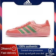 Adidas GAZELLE Pink Green Sneakers Low Top Indoor Unisex
