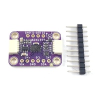 The ADXL375 module features three-axis acceleration (+-200g)with I2C and spi H
