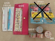 日本 星之卡比 原子筆 膠紙 咬線公仔