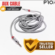 PRO77 Aux Cable 1 1in1 Audio Cable 1X1 / 1 IN 1 Jack 3.5mm LENGTH AUDIO CABLE 1 METER / 2 meters / 2