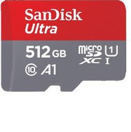 SanDisk Ultra microSDXC 512GB, A1,  150MB/s R 記憶卡(RM567)