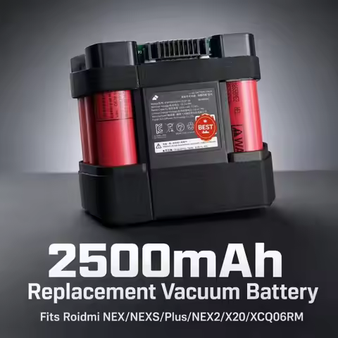 2500mAh for Roidmi NEX NEXS Plus NEX2 X20 XCQ06RM 8INR18650HE2-2500-B0 8S1P-LR18650LD-2500A1 Vacuum 
