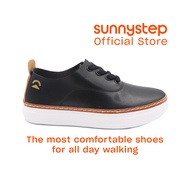 Sunnystep - Elevate Walker- Oxfords &amp; Lace-Ups in Black - Most Comfortable Walking Shoes