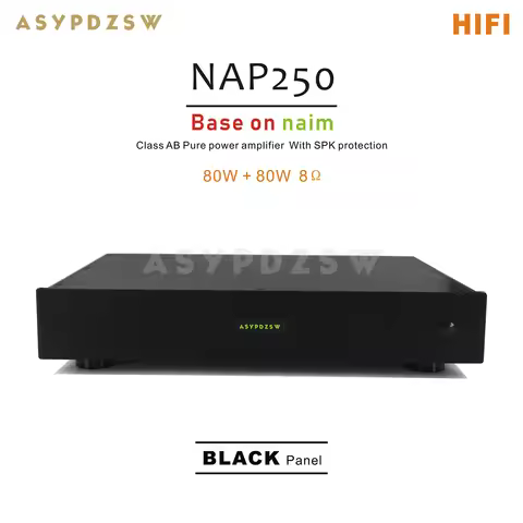 Class AB HIFI NAP250 Power amplifier Base on UK NAIM With SPK protection 80W+80W 8 ohm