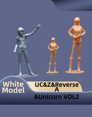 White Model UC Series Gundam Driver Z Unicorn Series Miniature Gundam GK Vol1 Japanese Anime Resin C