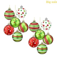 Mar Set of 12 Christmas Tree Ornament Plastic Matte Sphere Holiday Homes Decors