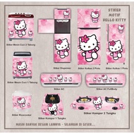 MATA MESIN Sticker Sticker Fridge Stove Washing Machine 1&amp;2 Door Eye Tube Rice Cooker Dispenser Ac Hello Kitty Motif