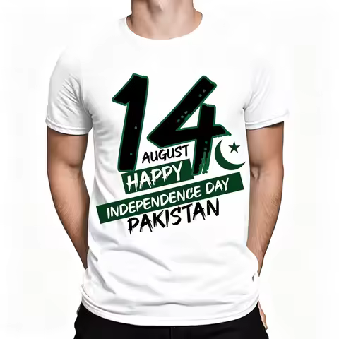 14th August Pakistan Happy Independence Day Mens Womens T-Shirts 2026 Summer New Men Women Sports Co