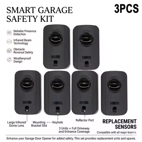 3pcs 12V/24V Automated Barrier Gate Safe Infrared Detector Sensor/ Swing /Sliding/Garage Gate /Door 