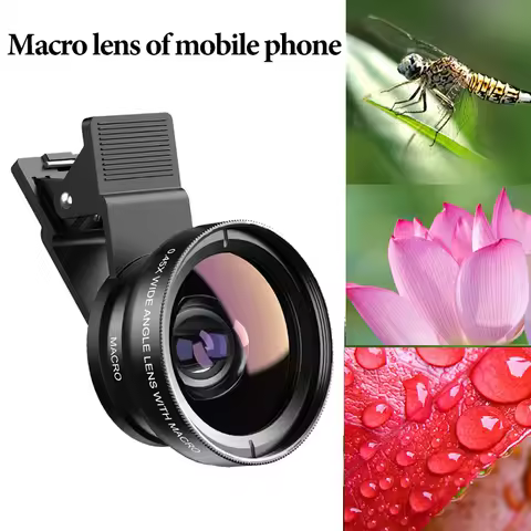 Mobile Phone 37MM 0.45X 49UV Super Wide-angle + Macro Lens For Mobile Camera For Phone Cell Phone Ac