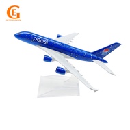 Air Cola A380 Plane Model Diecast Metal Simulation Passenger Airbus 380 Aircraft Airplane Model