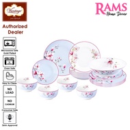 Vantage New Porcelain 20 Pcs Dinner Set Free Serving Bowl / Dinnerware Set / Dining Set / Ultra Whit