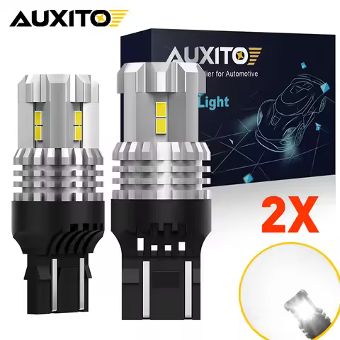 AUXITO 2x Canbus T20 7440 W21W 7443 W21/5W LED Daytime Running Light Brake Taillight 12V 6000K White