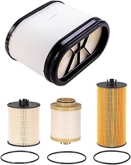 FA1886 FD4617 FL2016 Air Fuel Oil Filter Kit Compatible With 2008-2010 Ford 6.4L Powerstroke Replace