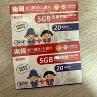 南韓8日通話/上網卡