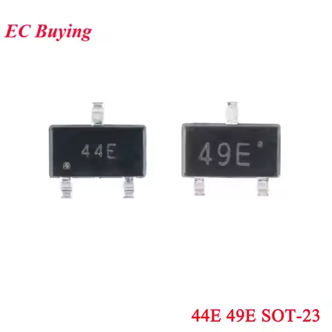 100Pcs/5pcs 44E 49E Hall Effect Sensor Switch SMD Hall Element SS49E AH49E A3144E SOT23 Sensor Switc