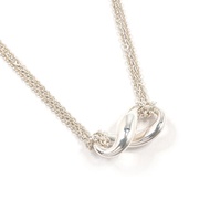 【日本直送 二手美品】蒂芙尼 TIFFANY&Co. Infinity 項鍊 銀 925 古董精品 飾品