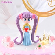 VHDD Long Hair Beauty Figurine DIY Teen Heart Decoration Cake Decoration Fairy Garden Miniatures Cartoon Kids Gifts Home Decoration SG