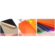 8 Pieces Colorful Acrylic Sheets 20.32 x 30.48cm, 1/8 Inches Thick, 8 Colors | Translucent Casting A