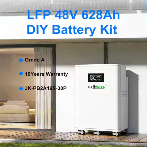 Pre-sale DIY Box 48V 628AH with JK 16S 300A Smart BMS LiFePO4 Battery Case 51.2V DIY Kits 32KWH BT A