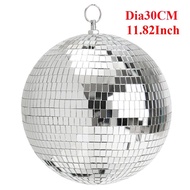 WGBxfc8/12Inch Disco Light Mirror Ball Motor LED Pinspot Lamp Rotating Glass Mirror Ball Disco Ball 