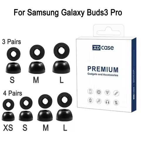 1 Set Memory Foam Ear Tips For Samsung Galaxy Buds3 Pro Earphone Earplugs Cover Replacement, 3 Pairs