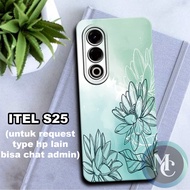 CC34 Flexible rubber softcase/ for ITEL S25 Flower Motif/case ITEL S25 ITEL S25 ITEL S25 casing/ ITE