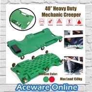 40” RANDOM COLOR Mechanic Creeper Car Garage With 6 Swivel Wheels Garage Repair Tool