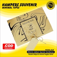 (10 pcs) Box Dus Hampers Souvenir Baju Hijab Kain Suvenir Bridesmaid Rustic Floral