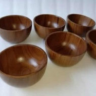 wooden soup bowl wood 5x5x4
