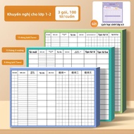 DELI | Thẻ Học Tiếng Trung Dành Cho Học Sinh Lớp 1 Với Sticker Danh Sách Từ Vựng Giấy Ghi Chú Kẻ Car