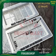 Contents: 2 Pcs Dubai Plastic Chocolate Molds Can Be Used Repeated 8.5 X 16.5 X 2Cm Dubai Kunafa Cho