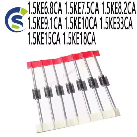20PCS 10CA 7CA5 7.5CA TVS diode 1.5KE 1.5KE6.8CA 1.5KE7.5CA 1.5KE8.2CA 1.5KE9.1CA 1.5KE10CA 1.5KE33C