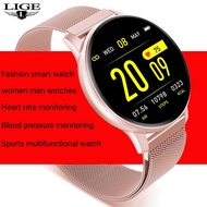 LIGE 2020 New Smart Watch Women Men Heart Rate Blood Pressure Information Remind Sport Multifunctional Waterproof Smartw
