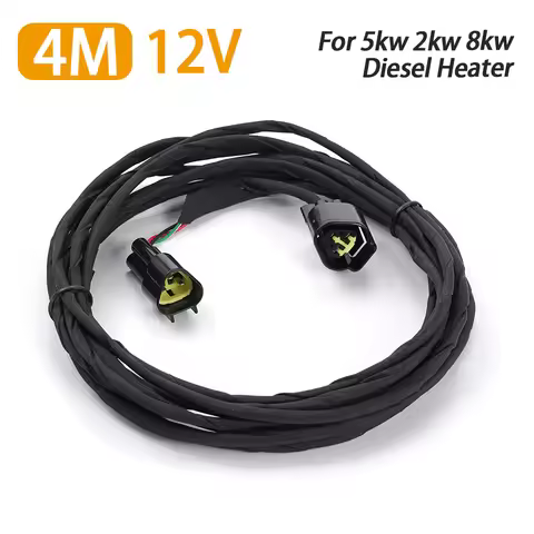 4M 12V/24V Diesel Heater Diesel Heater Cable Adapter 2kw 5kw 8kw Diesel Heater Lcd Screen Extension 
