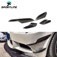 JC Sportline Carbon Fiber E9x M3 Front Canards Bumper Fins for BMW E90 E92 E93 M3 05-13